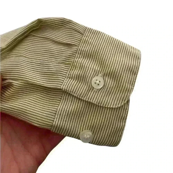 Las Olas Men’s Small Button Down Shirt Elephant Patches and Gold Accents - Picture 6 of 9